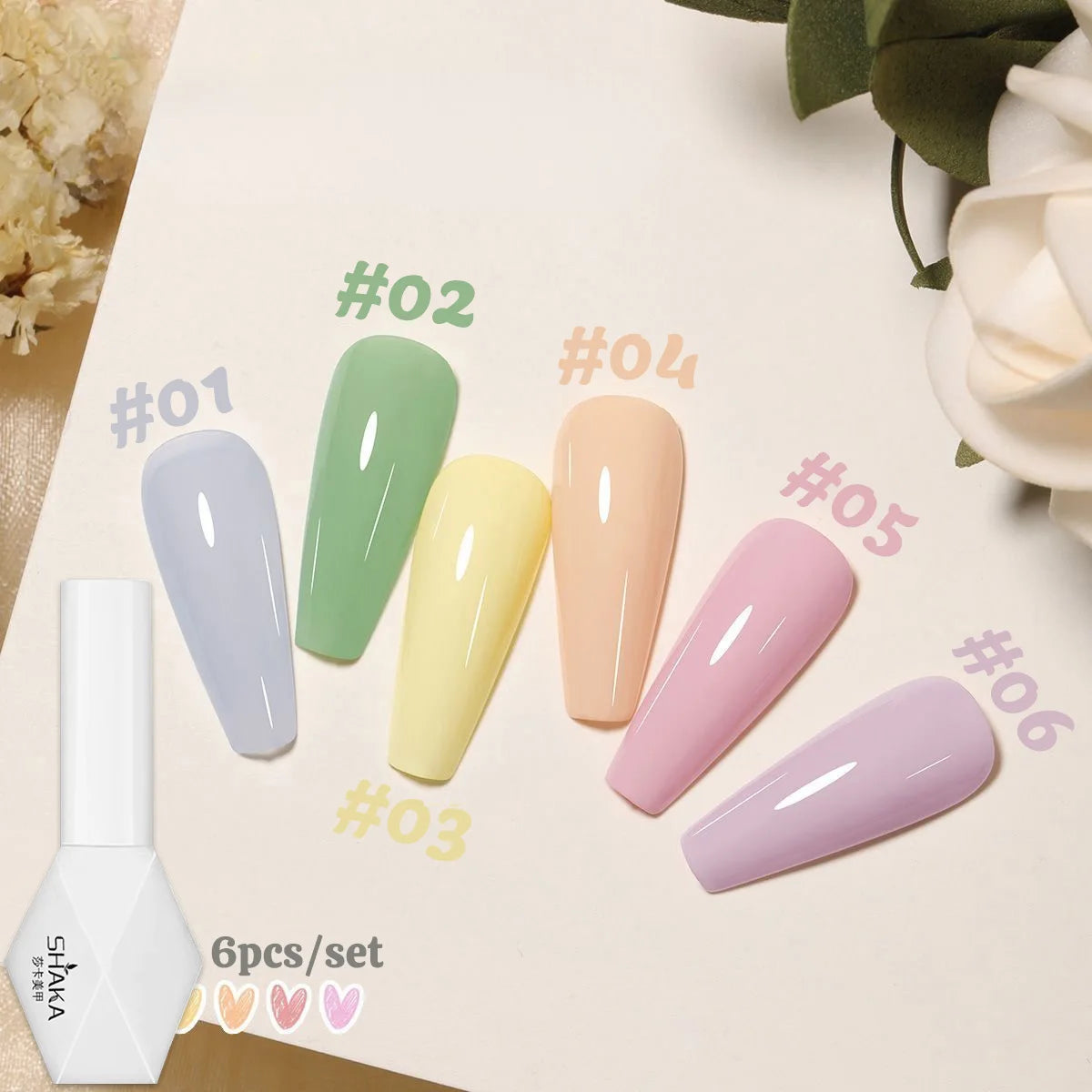 WS 10ML 2026 New Pale Yellow Gel Nail Polish Starter Pure Soak Off No Wipe Nail Gel Polish Suitable For All Seasons