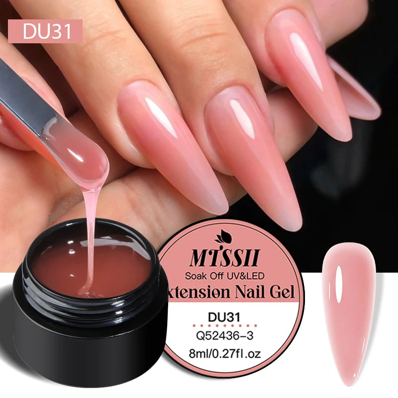 8ML Glitter Gel Nail Polish Shining Mineral Sequins Soak Off UV LED Nail Gel Semi Permanent Nail Art Supplies for Manicure