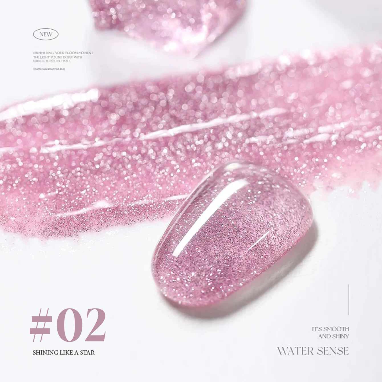 MIANEL 12ML Rock Sugar Crushed Diamond Gel Nail Polish Pink Glitter Nail Polish Top Selling Pink Nails Summer Nails 1-12pcs