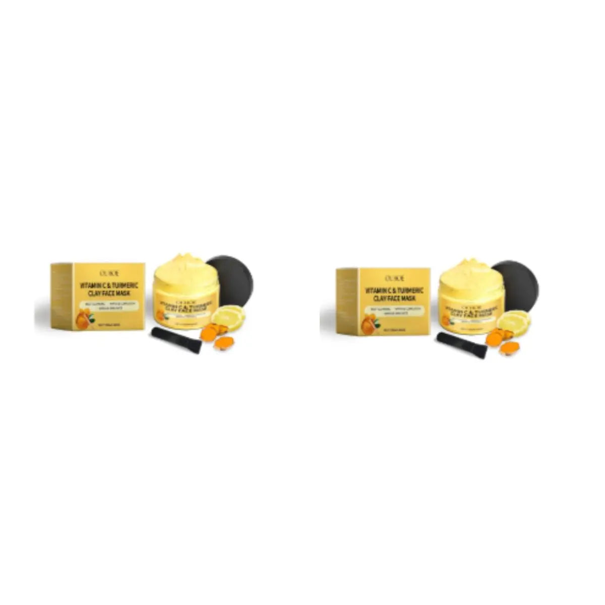 1/3/5PCS Turmeric VitaminC Clay Mask Deep Cleansing Facial Improves Dark Spots Hydrating Skin Care Tightens Skin Evens Skin Tone