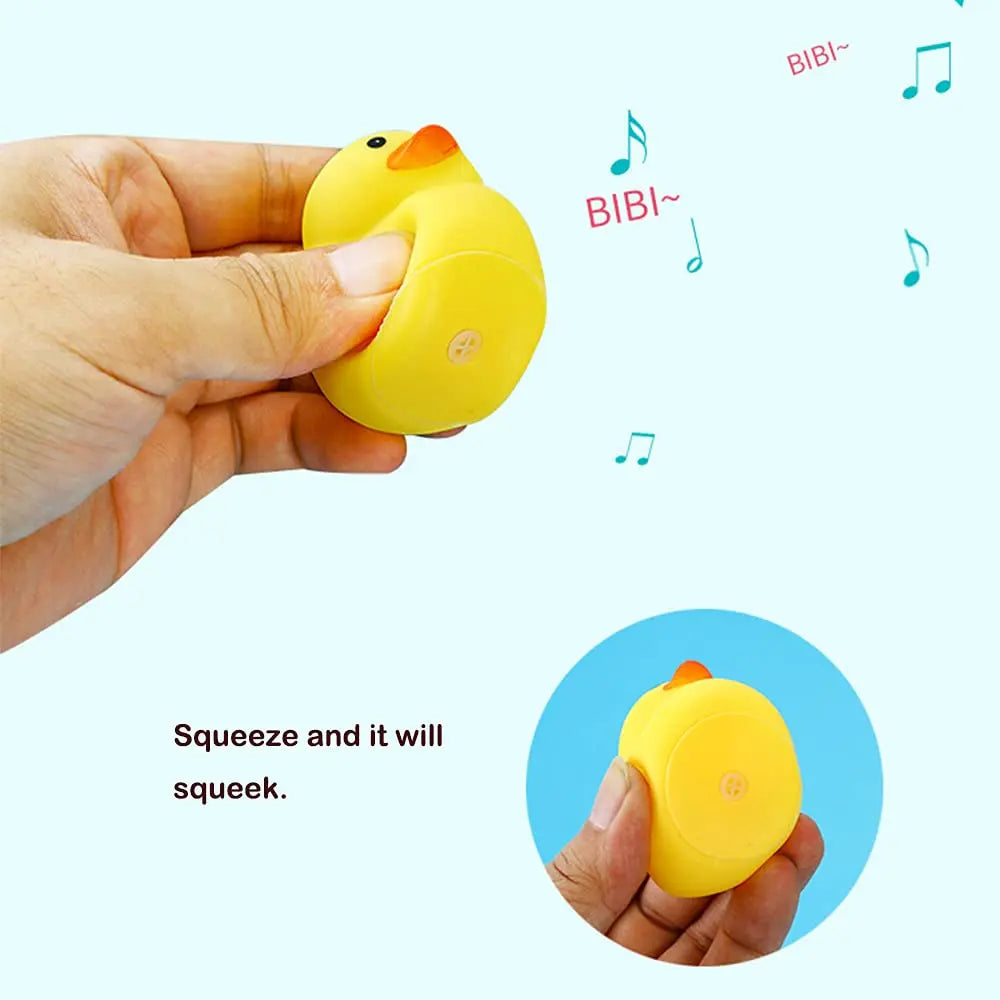 1pcs Rubber Duck Floating Squeaky Duckies Gift for Shower Infants Party Decoration