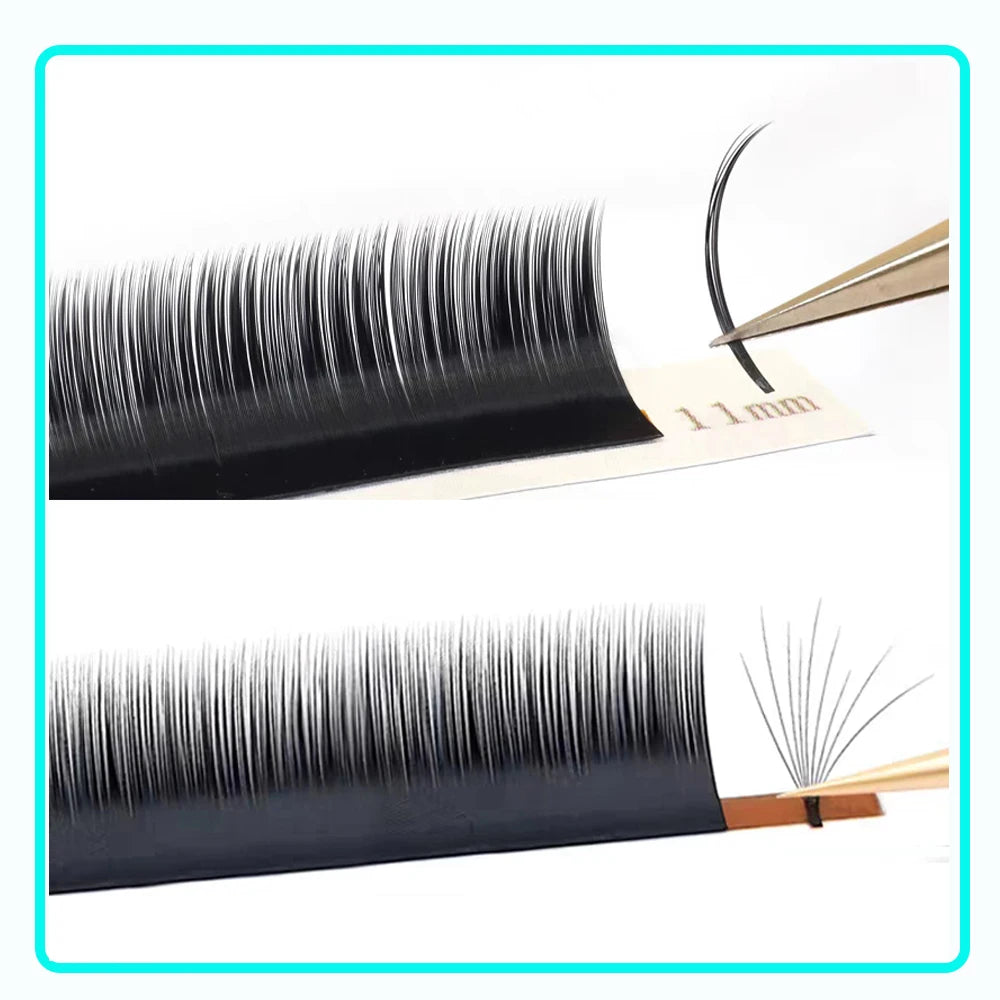 Camellia False Eyelash Extension Natural Soft Auto Fan Bloom Magnetic Easy Fanning Individual Lashes Faux Mink Silk Fake Lashes