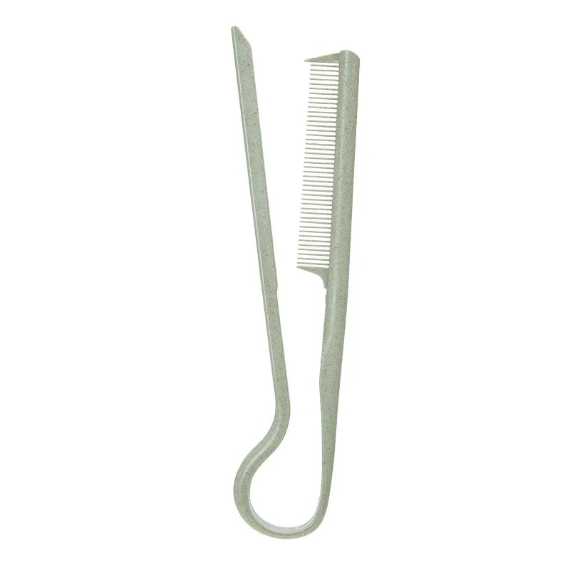 Portable Mini Barber HairbrushV-shaped Wheat Straw Flat Comb for Hair Straight Salon Hair Brush Straightner Hairdressing Comb