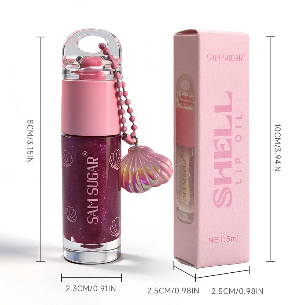 3 Colors Mirror Pearl Lip Gloss Long-lasting Moisturizing Shine Glitter Lip Glaze Waterproof Glass Liquid Lipstick Women Makeup