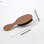 [Y]1PC Oval Boar Bristle & Nylon Hair Comb Mini Anti-static Hair Scalp Massage Comb Hairbrush Salon Hair Care Brush Styling Tool