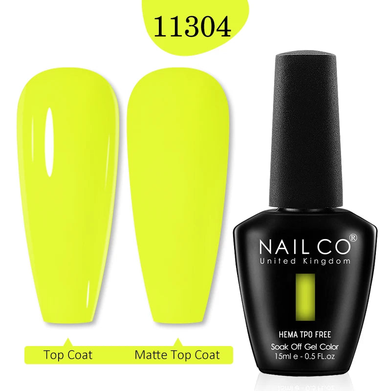 NailCO Pink Colors HEMA FREE Gel Nail Polish Nail Art Vernis Semi Permanent UV Lamp Gel Manicure for Nails Supplies Gel Polish
