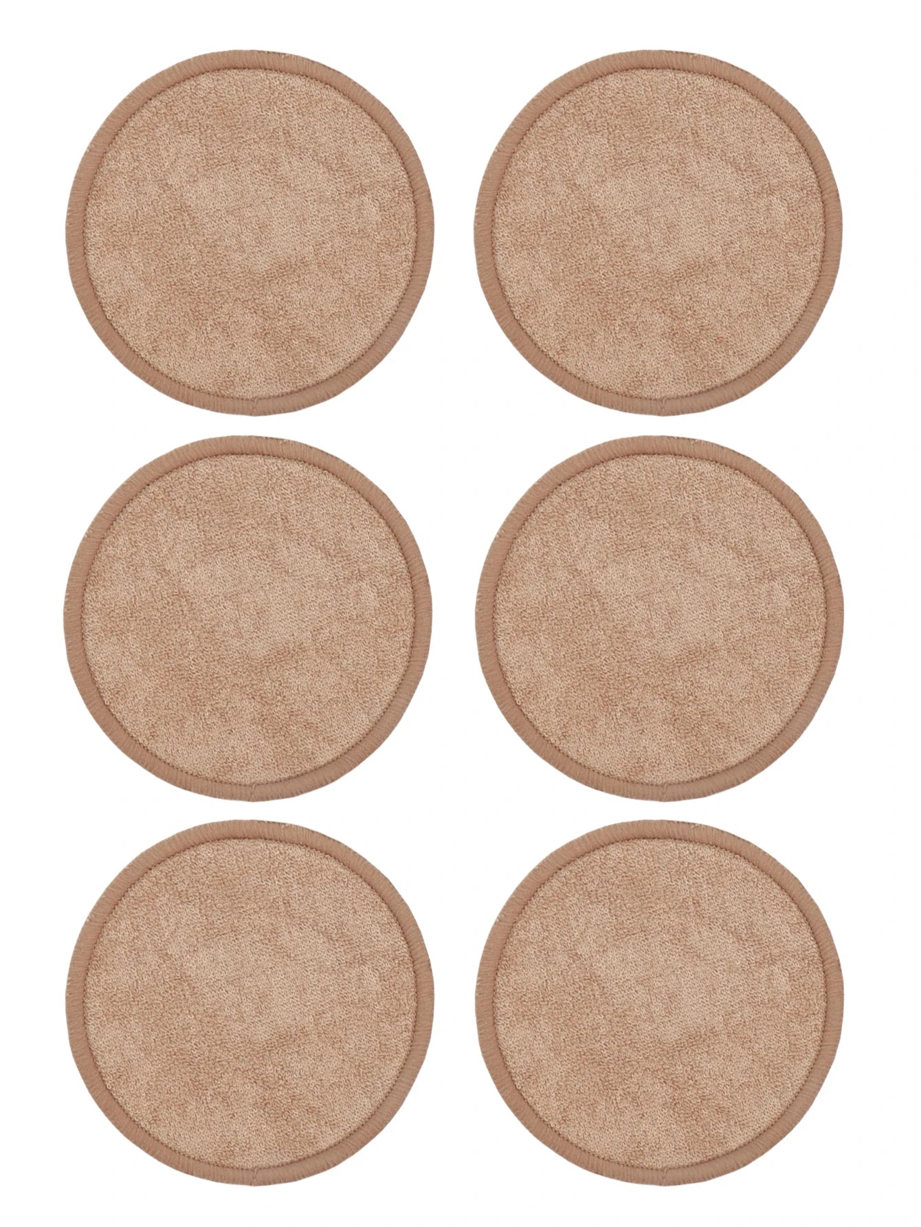 Bamboo Fiber Makeup Remover Pads Are Packed in 6/12/24 Pieces They Are Made from a Mixture of Fibers Extracted from Natural Bamboo.
