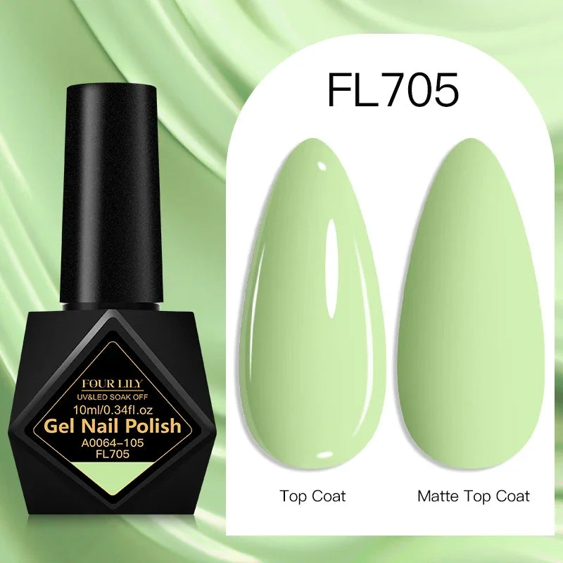 10ml Gel Nail Polish 162 Colors Nail Supplies Vernis Semi Permanent Nail Art Manicure Soak Off LED UV Gel Nail Varnishes Summer