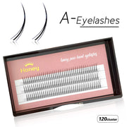 A Eyelashes Natural Individual Lashes Cluster A/M Spikes Lash Wispy Pre-made Makeup Eyelash