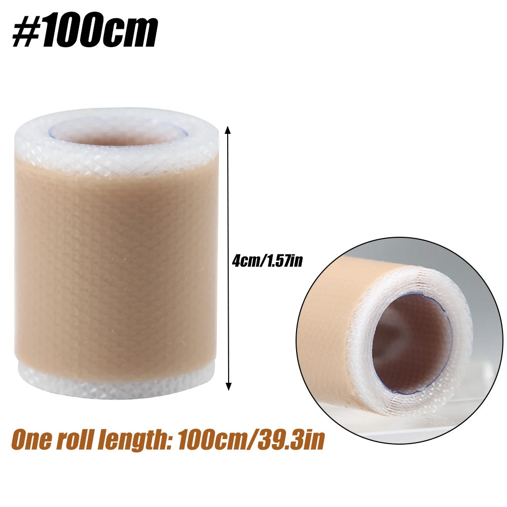 1 Roll Silicone Scar Sheets - Medical Grade, Reusable Scar Tape for Keloid, C-Section, Surgery, Burn, Acne - Waterproof, Latex-F