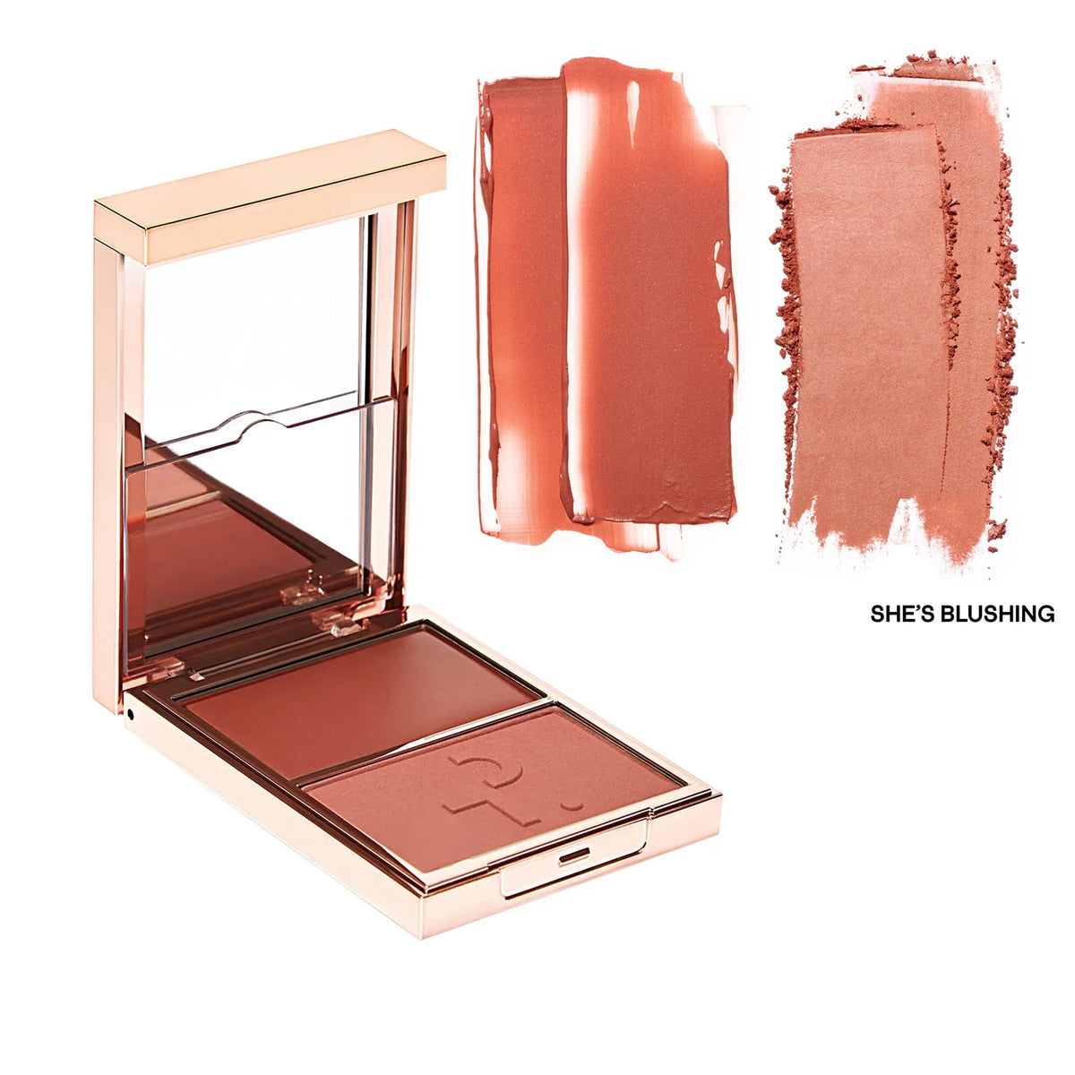 Partick Major Headlines Double Take Creme & Powder Blush Duo Long-Lasting Face Makeup Natural Facial Coverage Powder TA Blusher