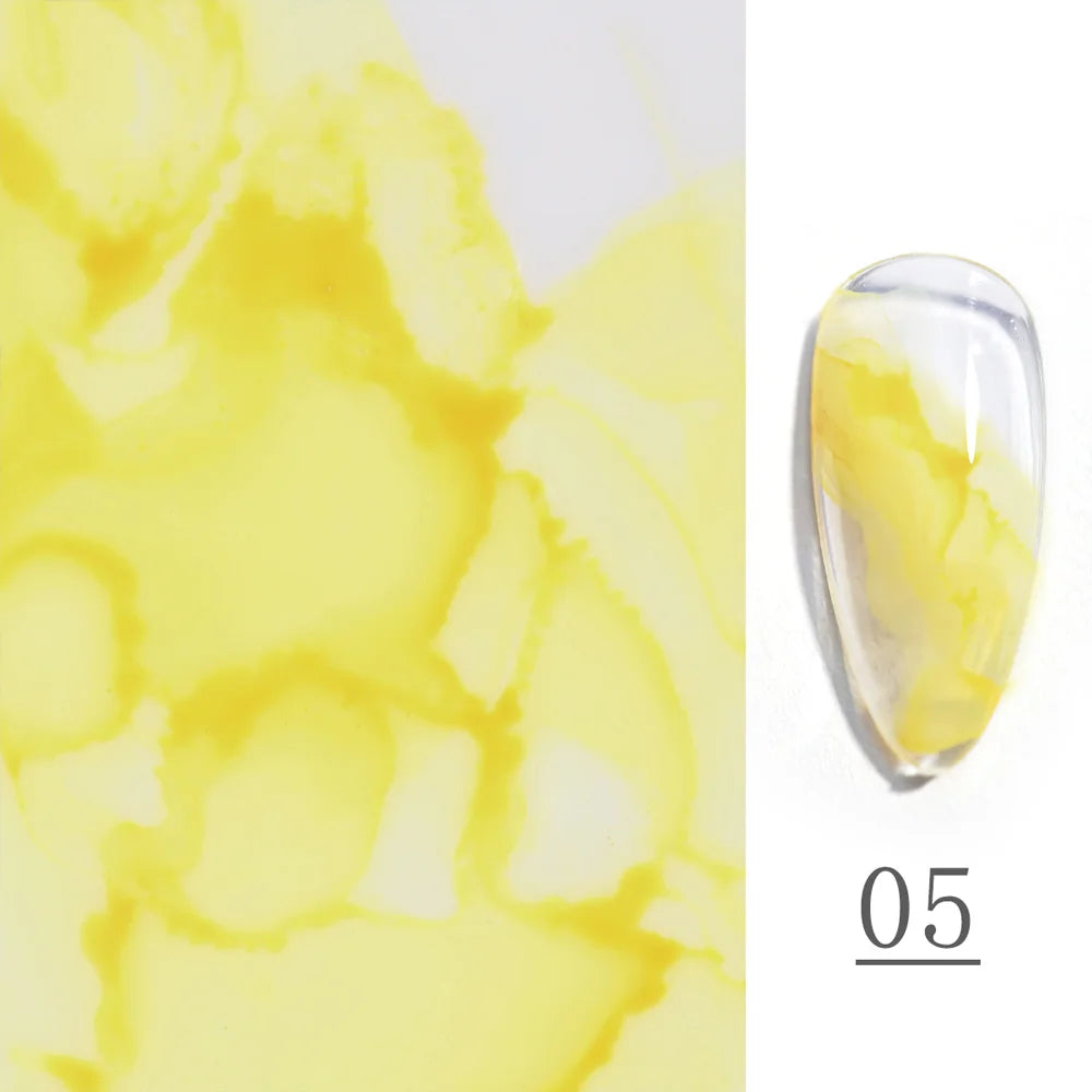 CANNI Watercolor Nail Ink 9ml Venalisa Blossoming Effect Nails Art Design Natural Air Dry Nail Art Varnish Manicure Nail Gel