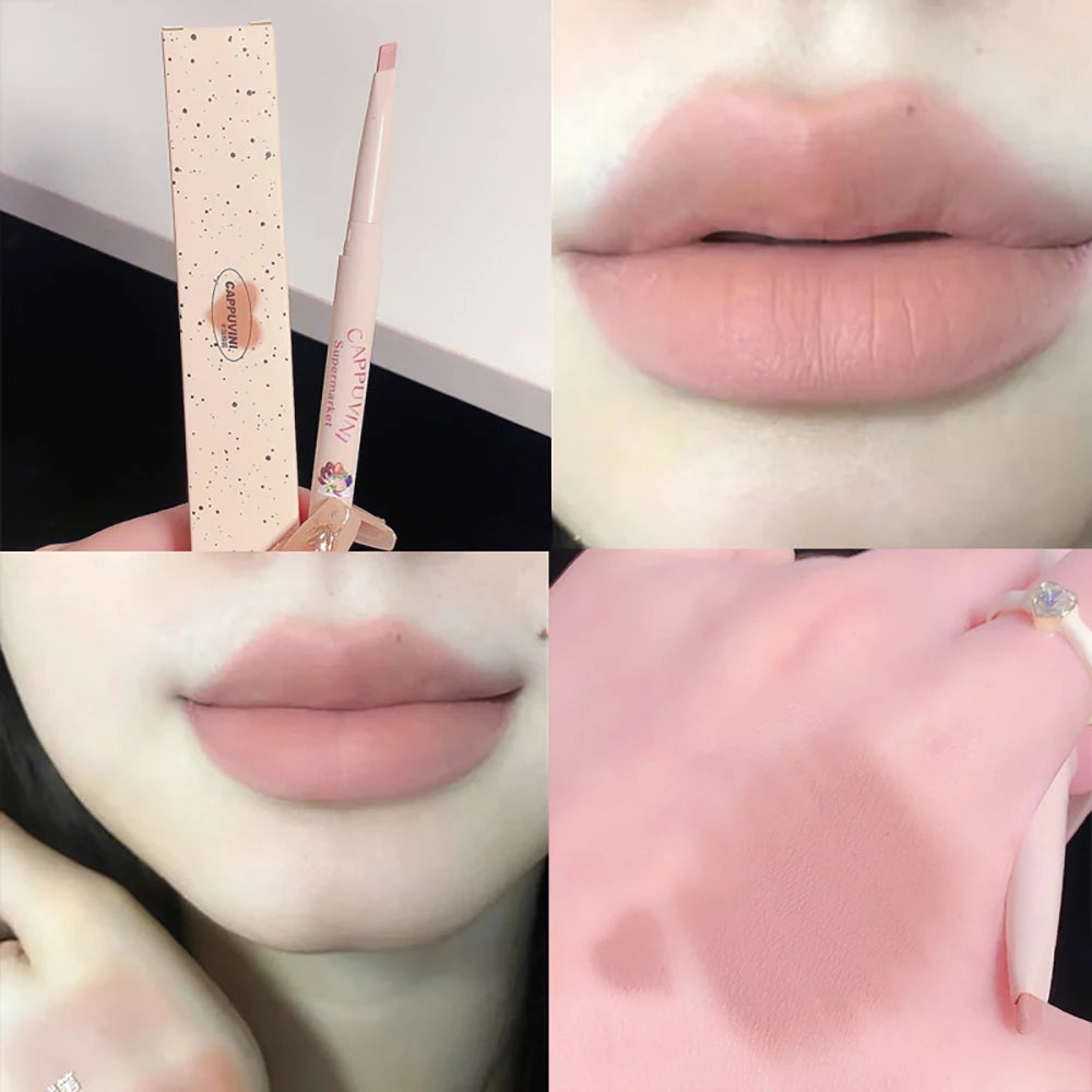 CAPPUVINI Matte Lip Liner Outline Lips Lipstick Pen Waterproof Long-lasting Color Lip Pencil Lipstick Pen