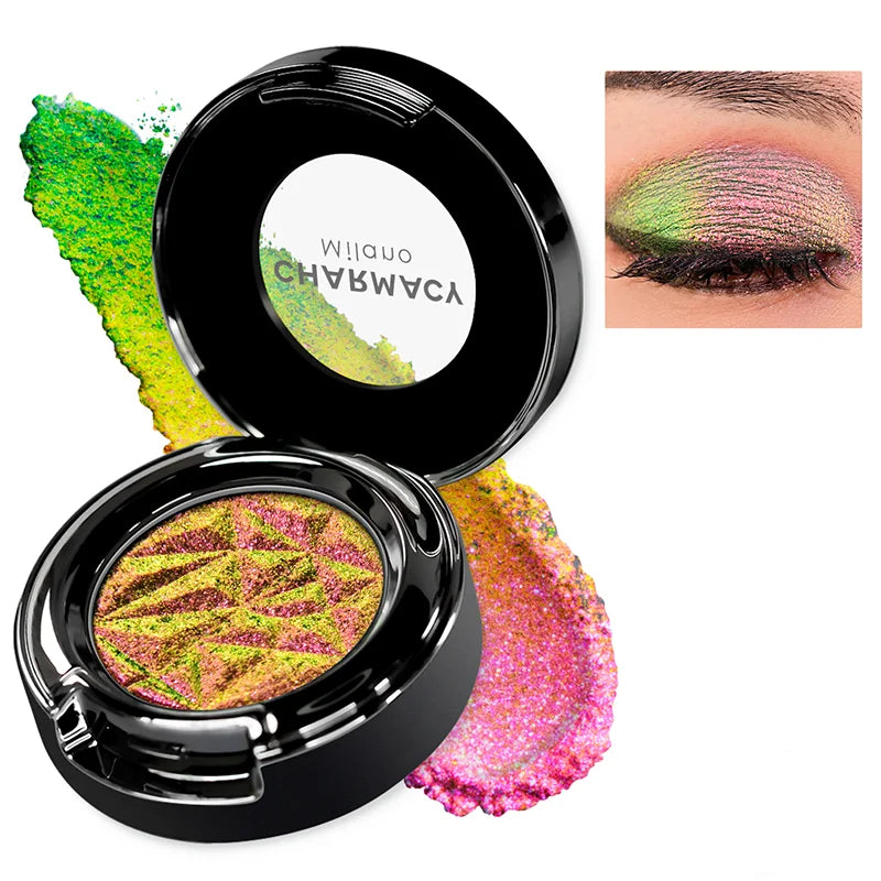 Eye Shadow Chameleon Metallic Glitter Powder Monochrome Eyeshadow Glitter Metallic Eye Looks 100% Vegan And Cruelty Free