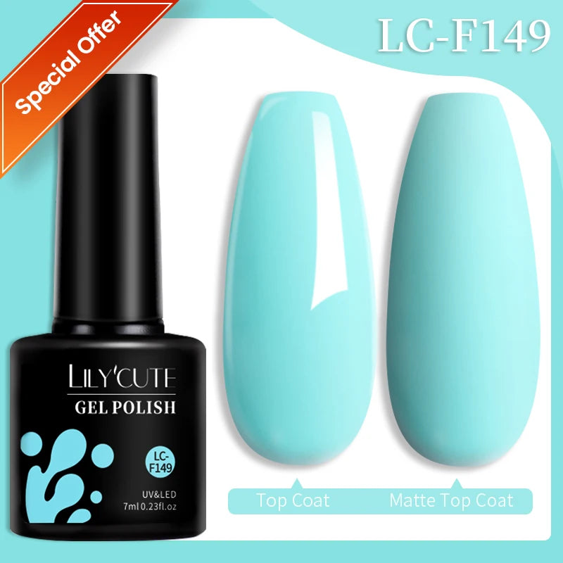 LILYCUTE 7ML Auroras Glitter Thermal Gel Nail Polish Temperature Color Changing Semi Permanent Soak Off Nail Art UV Gel Varnish