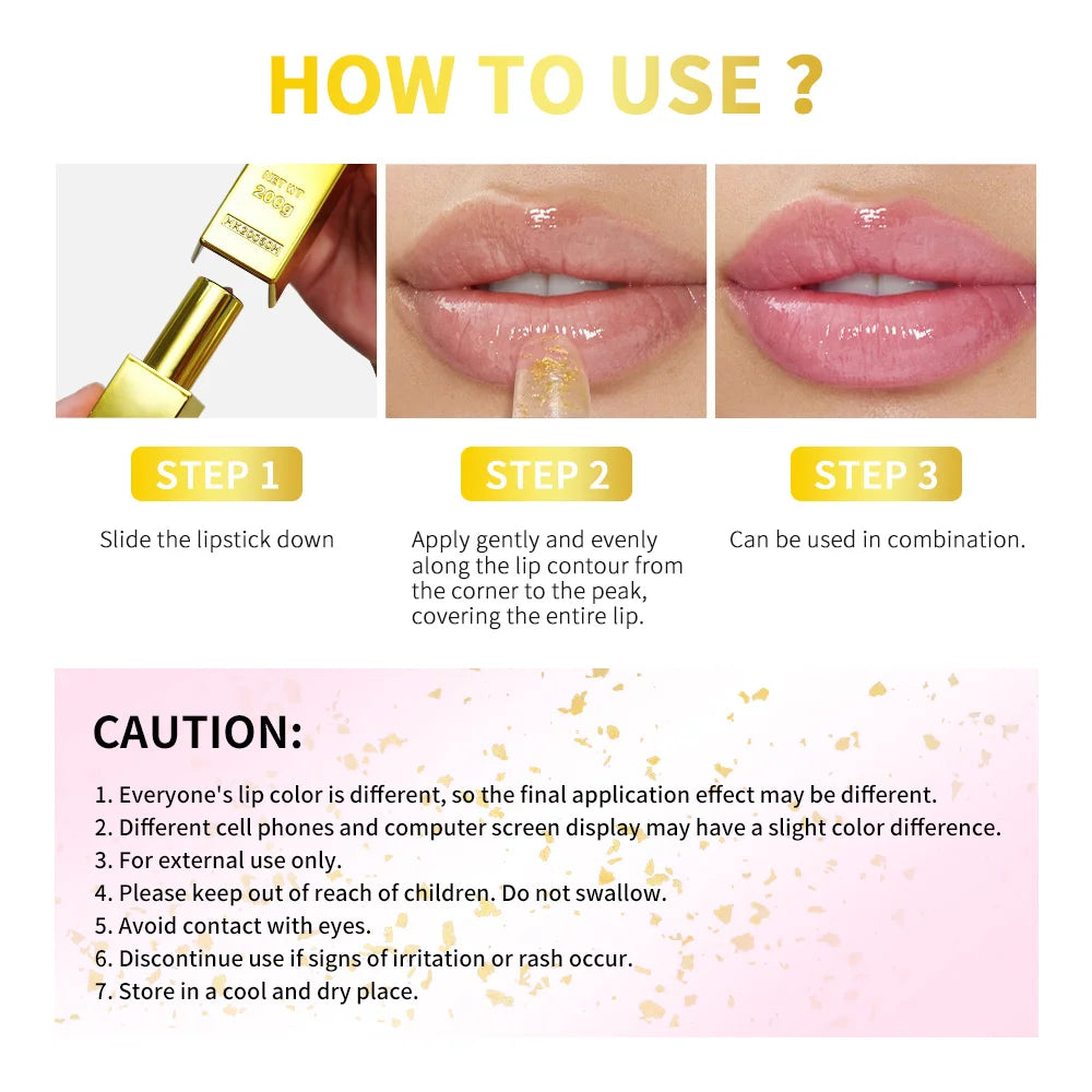 Lakerain Color Changing Lipstick Long Lasting Moisturizing Nourishing Lips Plumper Waterproof Makeup Lip Care Cosmetics