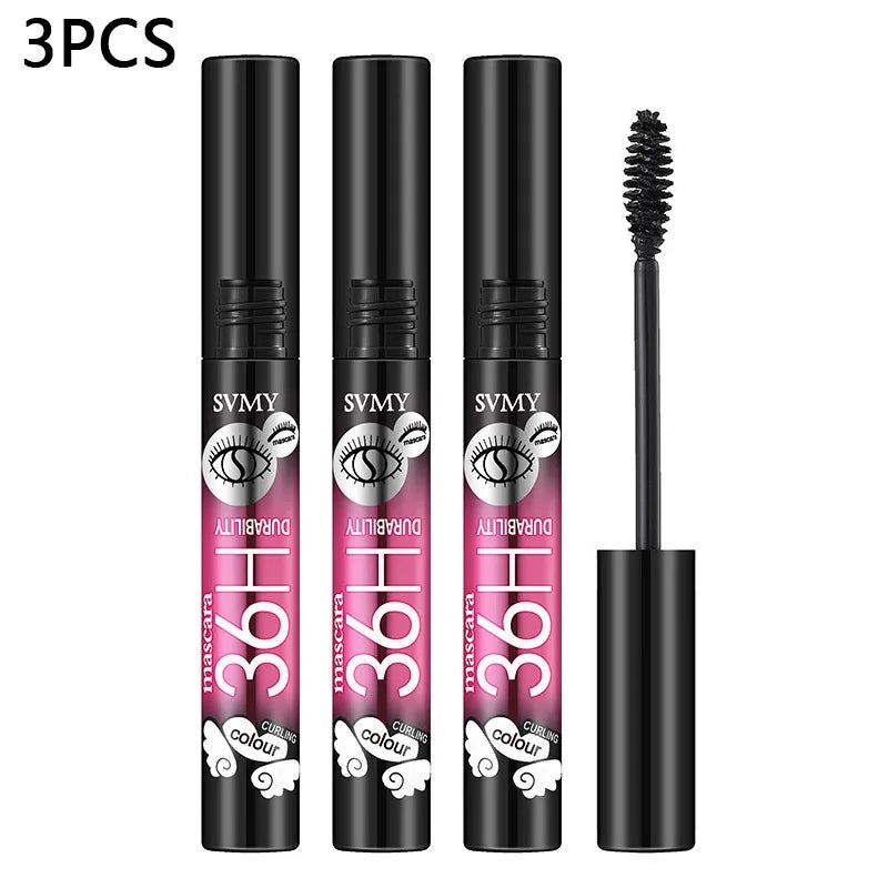Fiber Mascara Black Thick Curly Lasting Waterproof Sweat-proof Lengthening Mascara Volumizing Natural Eye Lashe Extension Makeup