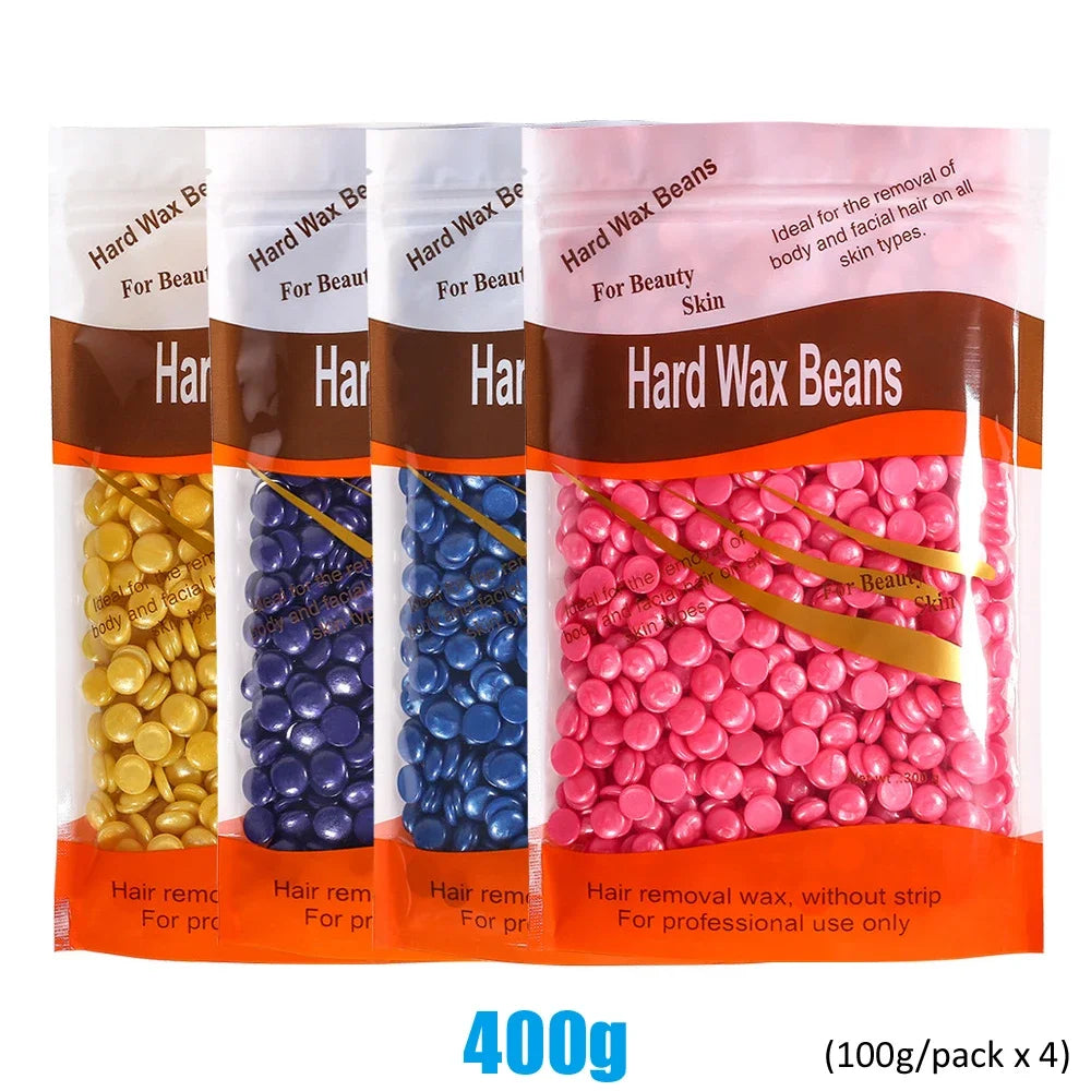 50g/200g/500g Hard Wax Beans for Hair Removal Body European Brazilian Pearl for Wax Warmer Waxing Beans for Wax Heater Machine