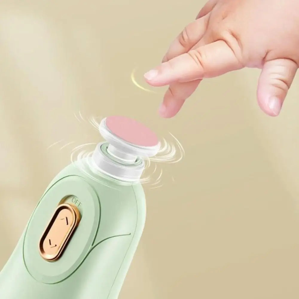 Convenient Electric Baby Nail Trimmer Safety 6 Grinding Heads Baby Nail Grinder Child's Silent Newborn Nail Clippers Gift
