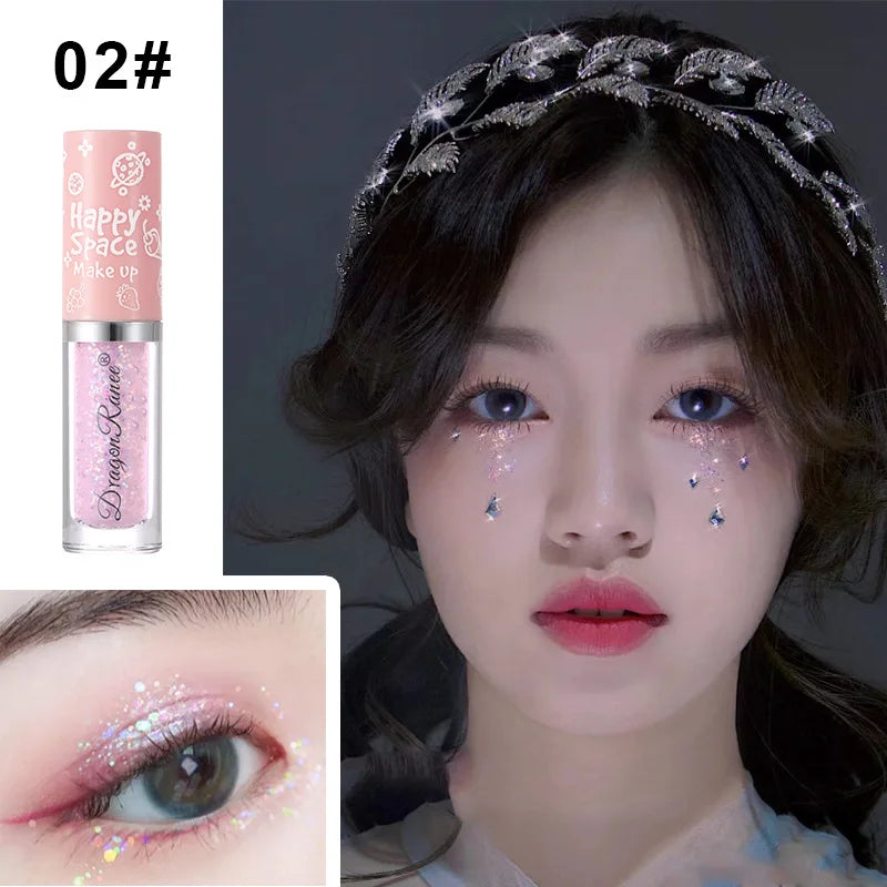 Pearlescent Glitter Liquid Eyeshadow Long Lasting Makeup Shiny Eye Shadow Eyeliner Silkworm Pen Brighten Cosmetics Highlighter