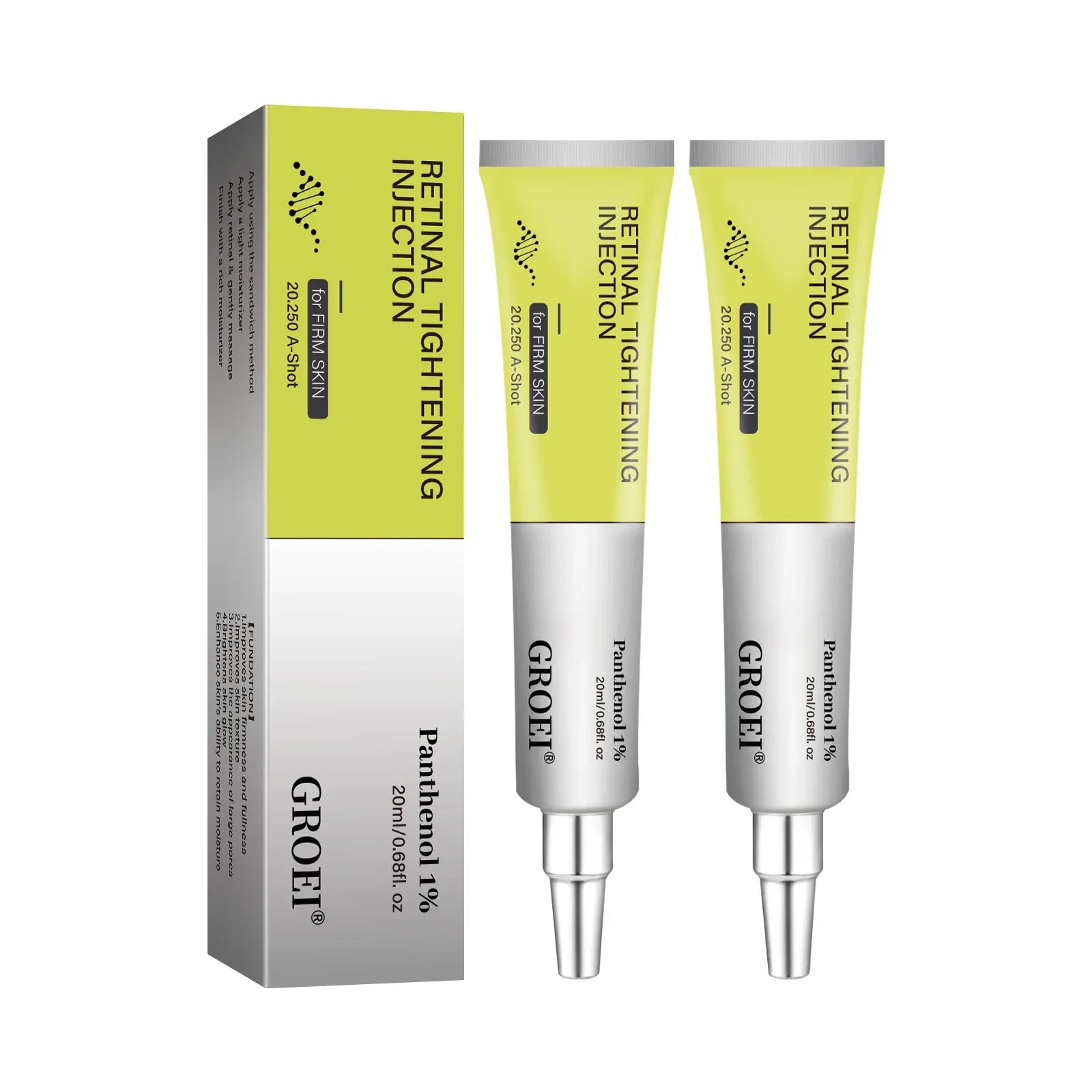 Retinol Vitamin C Hydrating Shot Tightening Booster Face Cream Eye Serum Lightening Dark Circles Firming Moisturizer