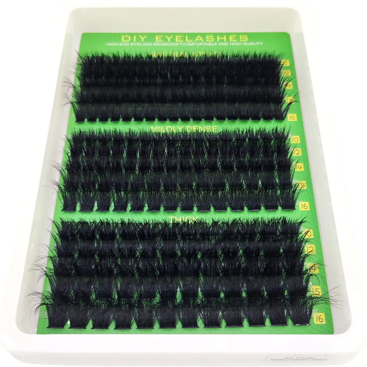 HBZGTLAD fluffy curled eyelashes 60D-200D natural style handmade eyelash bundle 5D mink eyelash clusters eyelash extensions fals