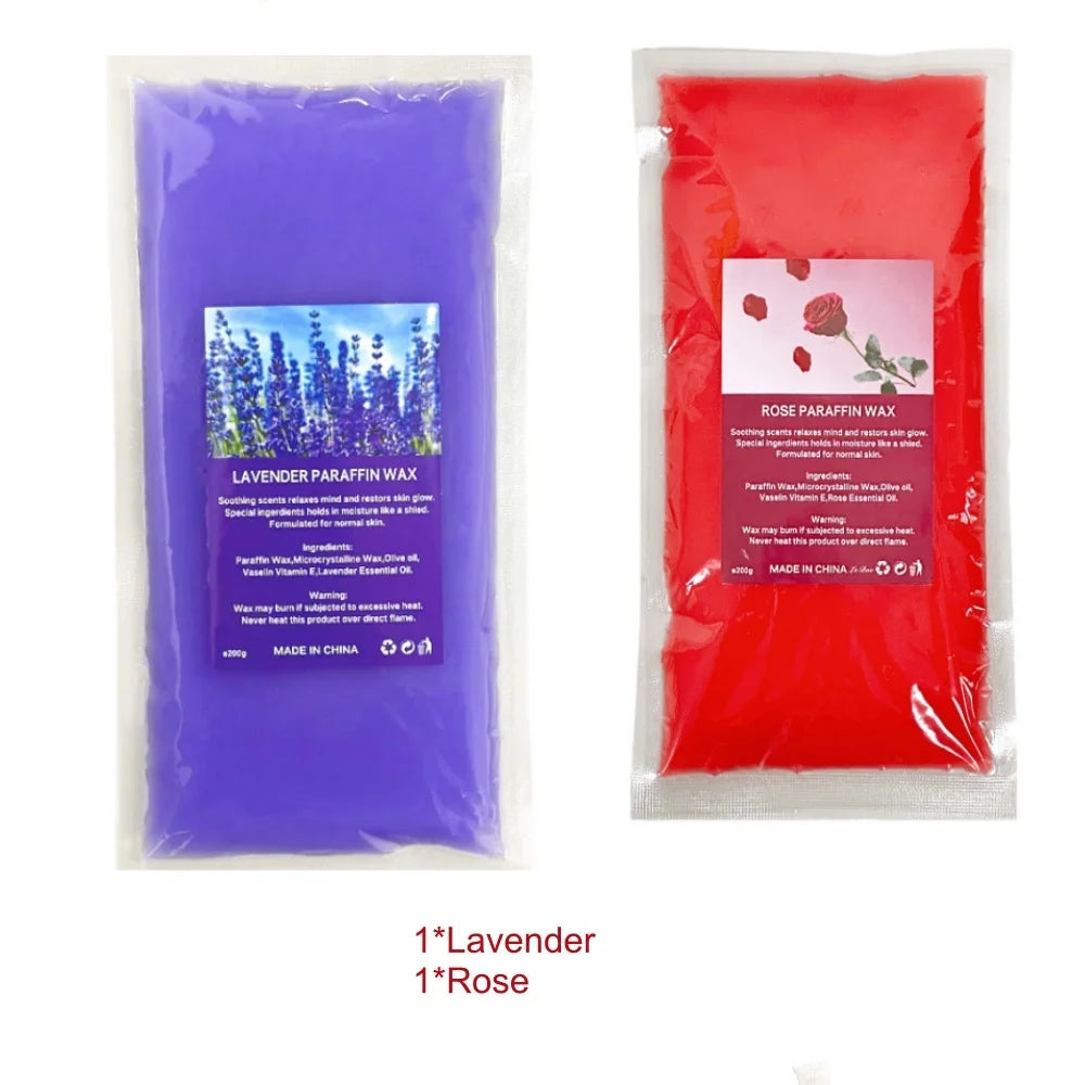 1pcs/2pcs Lavender Scented & Unscent Paraffin Wax Blocks for Hand and Feet Care Bath Dry Skin Moisturizing Nourish Whitening