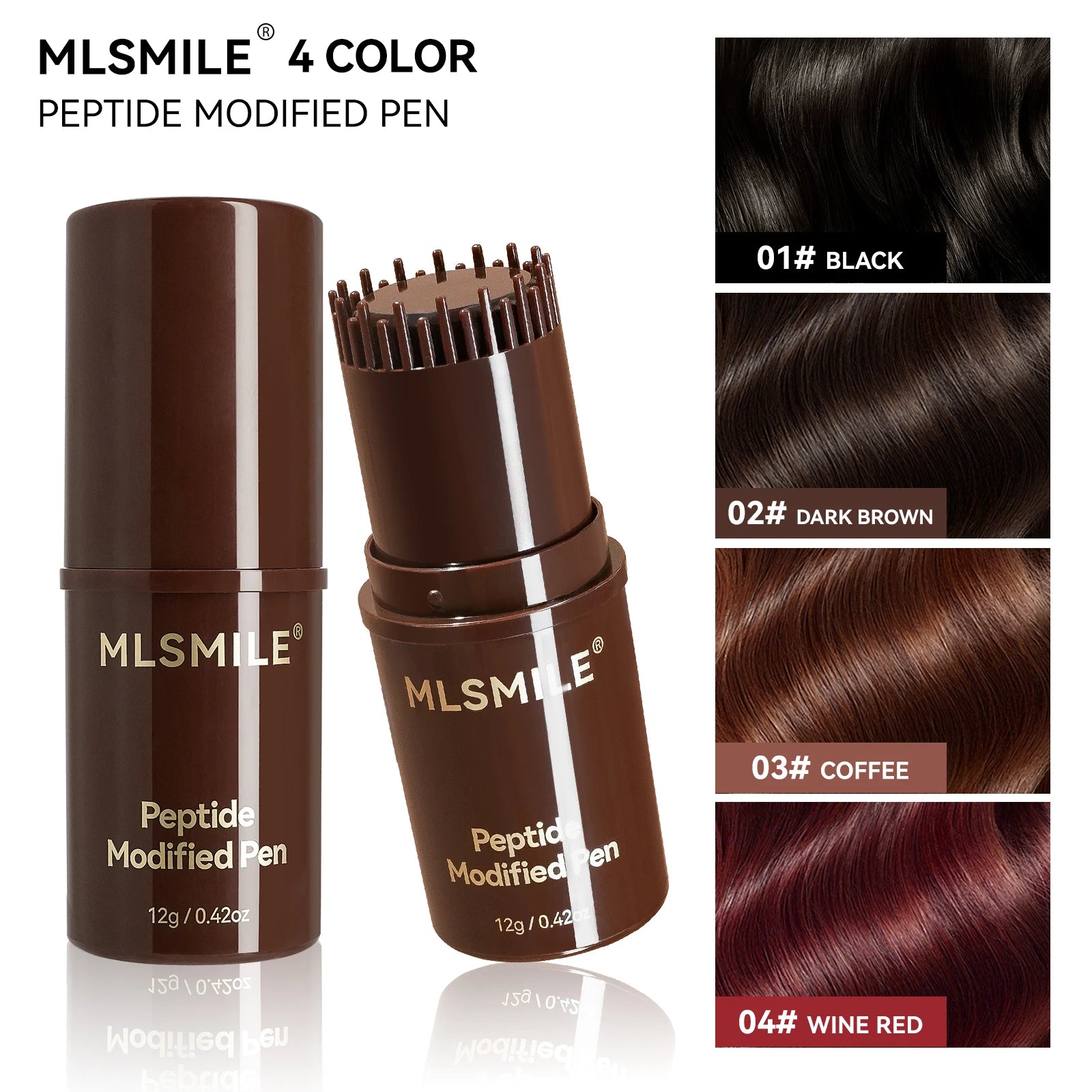 MLSMILE Multifunction Peptide Hair Dyeing Stick Hair Care And Repair No Objectional Odor Hair Color Cream 2025 New