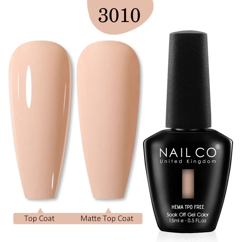 NailCO Pink Colors HEMA FREE Gel Nail Polish Nail Art Vernis Semi Permanent UV Lamp Gel Manicure for Nails Supplies Gel Polish