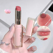 6 Colors Silky Glossy Lipstick Gege Bear Pump Lips Moisture Water  Comfortable Ultra Sheen Non-Stick Cup Lip Balm
