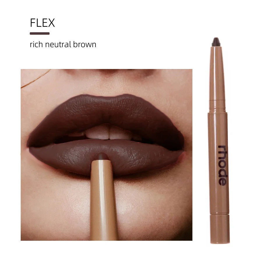 RhodeSkin Peptide Lip Shape Pen Lip Liner Long Lasting Lip Tint Pencil Pen Makeup Lipstick Powder Blusher Gloss Makeup Lipliner