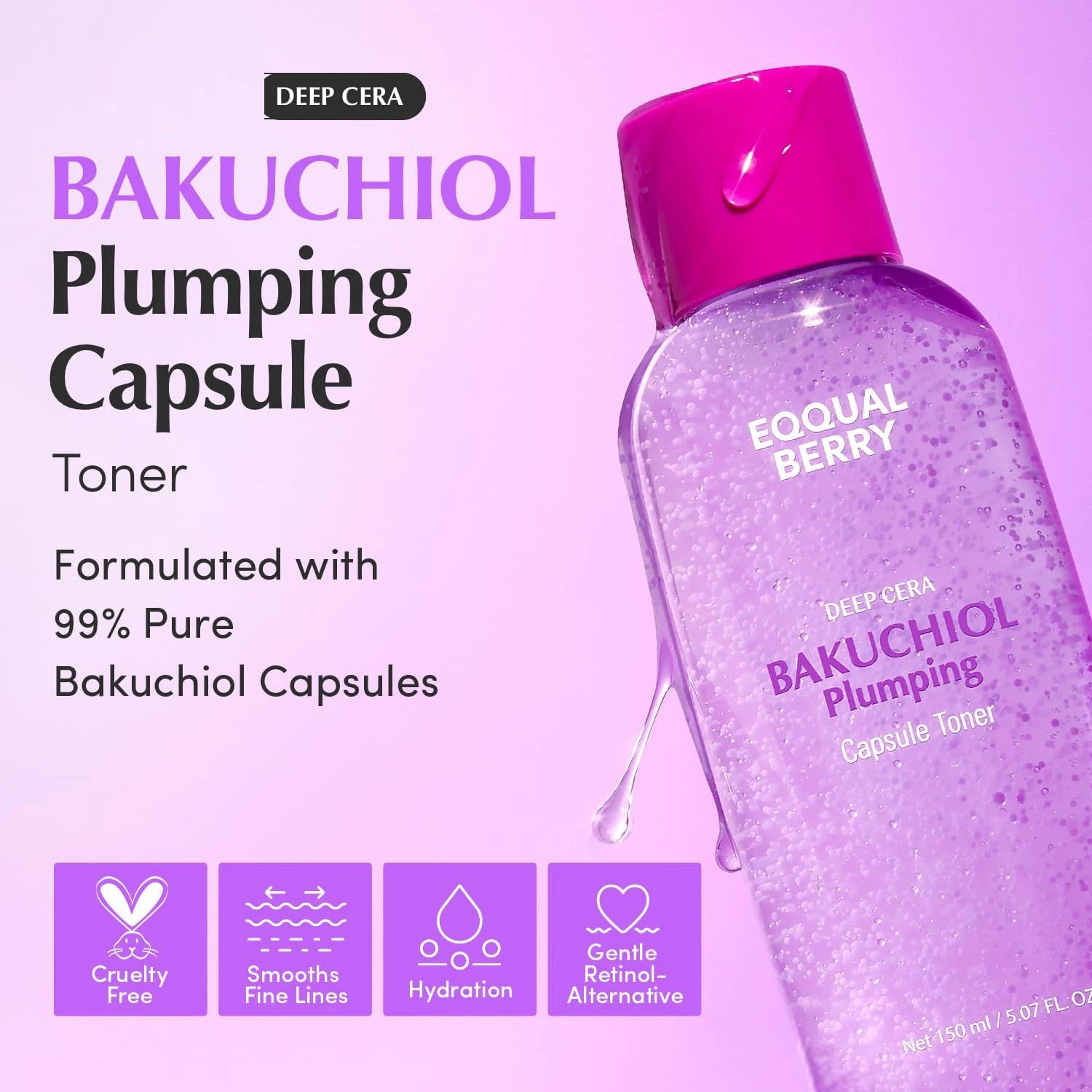 Plumping Capsule Toner Natural Retinol Face Toner Hyaluronic Acid Anti-Aging,Hydrating Korean Skincare for Sensitive Care