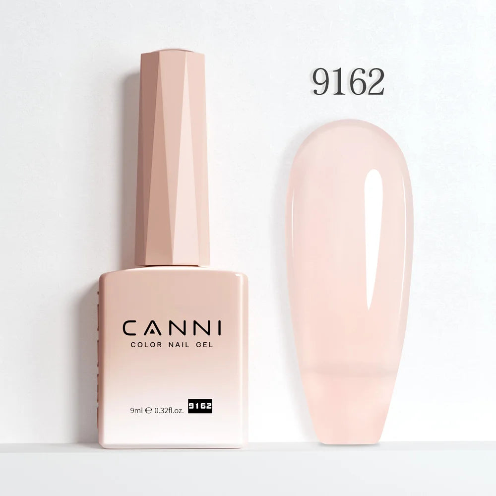 Canni Nail Gel Polish Jelly Nude Color HEMA FREE TPO FREE 9ml Transparent Semi Permanent Natural Nude French Nail Gel Lacquer