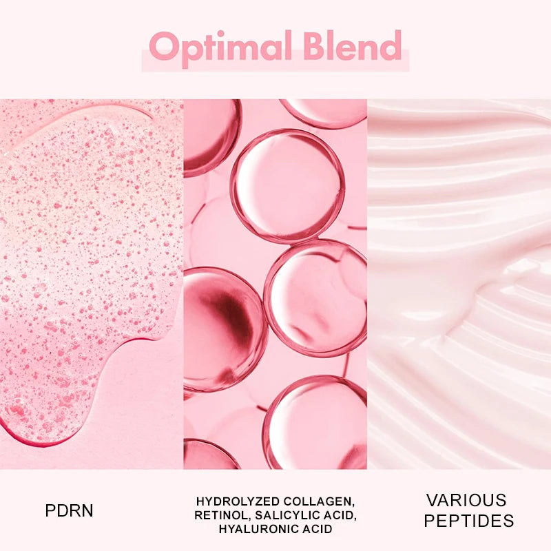 Collagen Peptide Facial Serum for Dull Skin Boosts Elasticity Skin Renewal Repair Salmon PDRN Korean Beauty Product