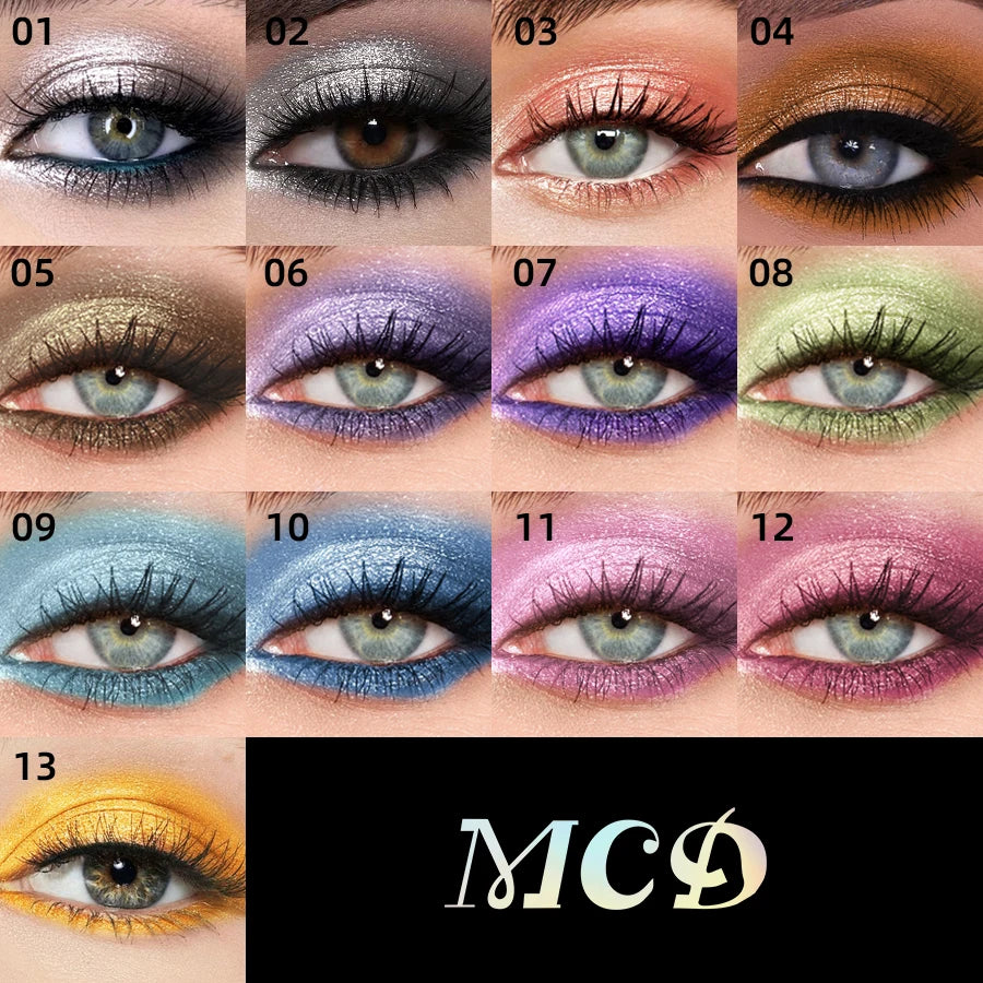 1PC Waterproof Liquid Eyeshadow Pen 13 Colors - High Shine  Long-Lasting & Smudge-Proof Makeup Gifts Looks glitter Eye Cosmetic