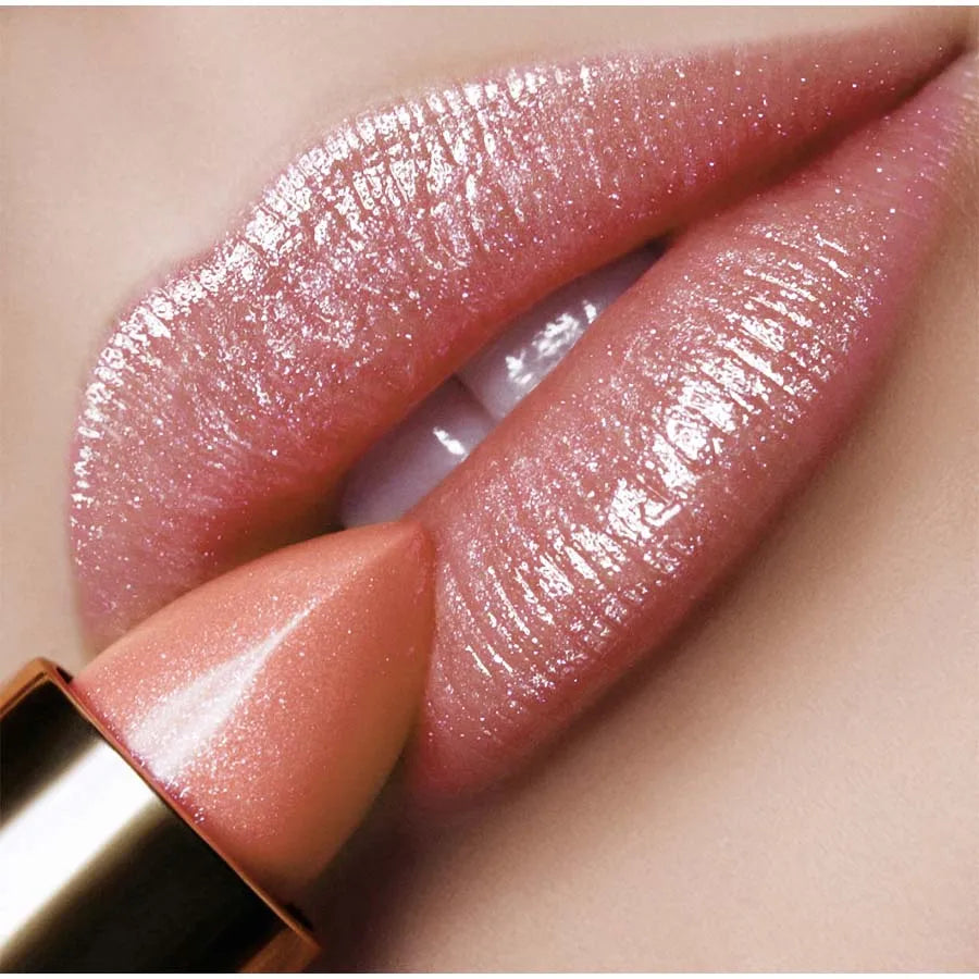 1PC Metallic Lipstick Longlasting Glitter Lip Glaze Waterproof Moisturize Red Luminous Liptint Shimmer Shiny Lipgloss Makeup