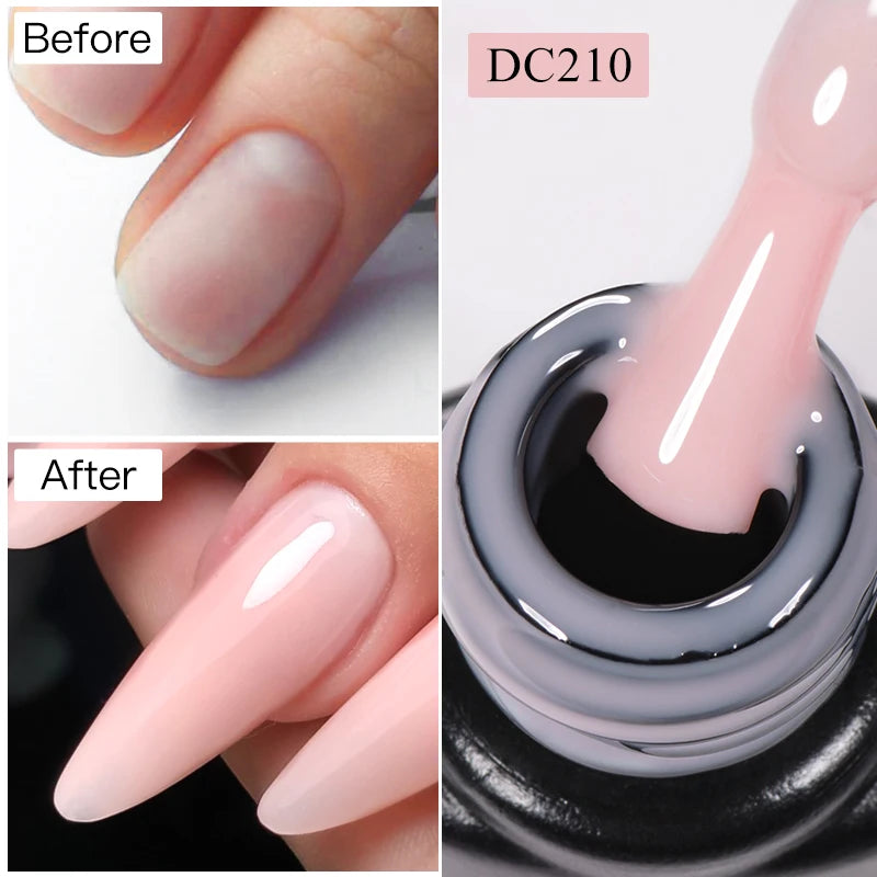 Mtssii 7ML Quick Extension Nail Gel Vernis Semi Permanent Acrylic Crystal Pink Clear Nude Gel Nail Polish UV Construction Gel