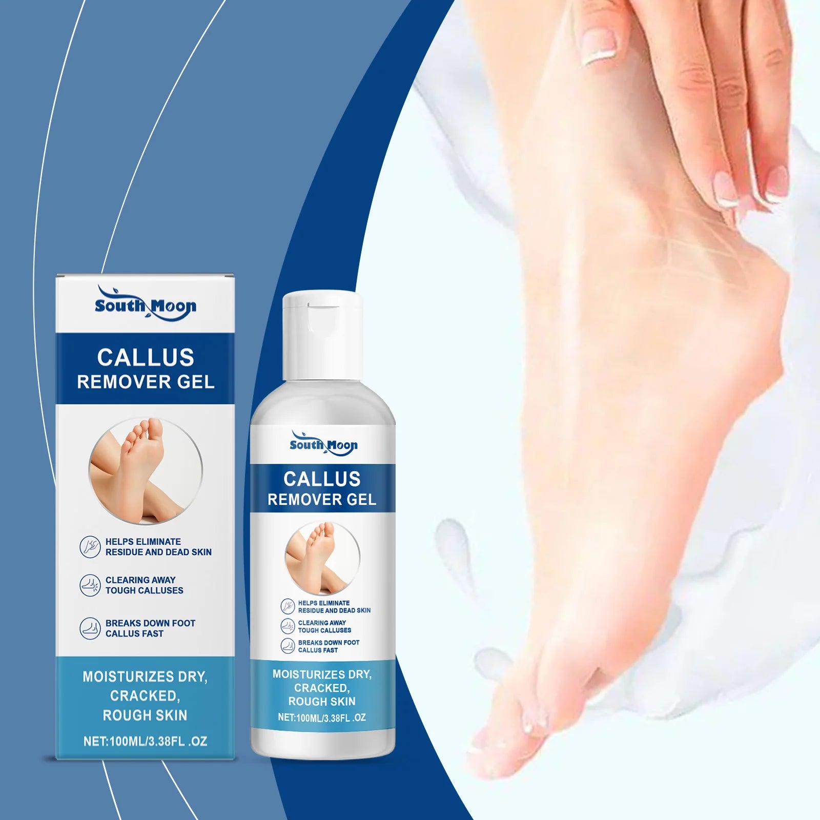 Foot Callus Remover Gel Hydrating Smooth Feet Skin Anti Drying Cracked Heel Repair Cream Soften Calluses Dead Skin Removal Gel