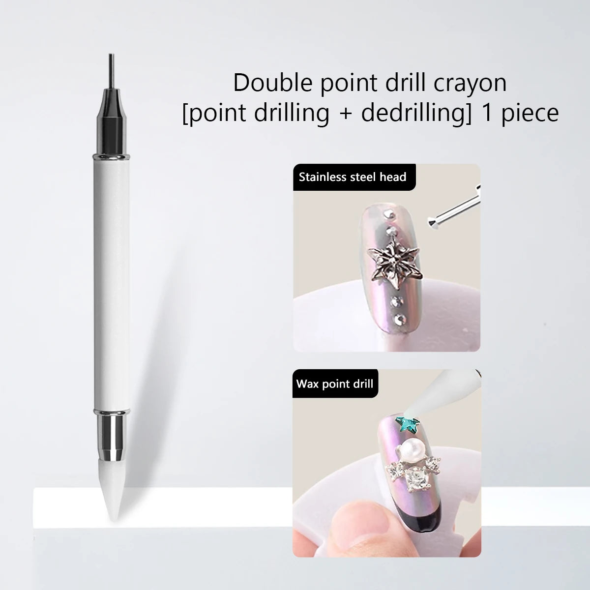 RSNAIL 1/2pcs Dual-ended Nail Design Brushes Phototherapy UV Builder Gel Nail Brush Silicone Carving Pen for DIY Manicure Tool