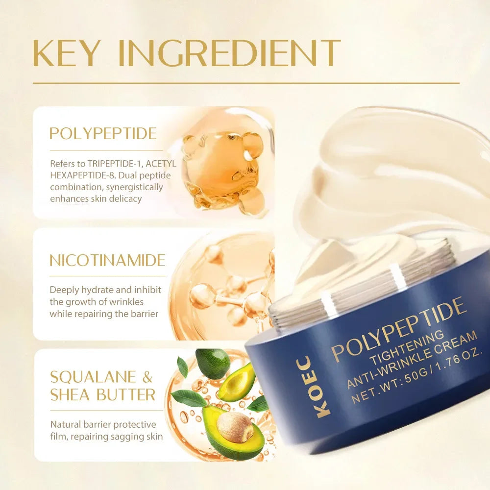 Peptide Firming Cream Facial Hydrating Moisturizing Moisturizer Anti Aging Face Cream Whitening Creams