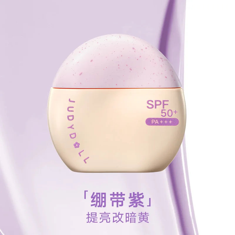 Judydoll Sunscreen Isolator Makeup Primer Purple Brightening Moisturizing Purple Bandage Sunscreen