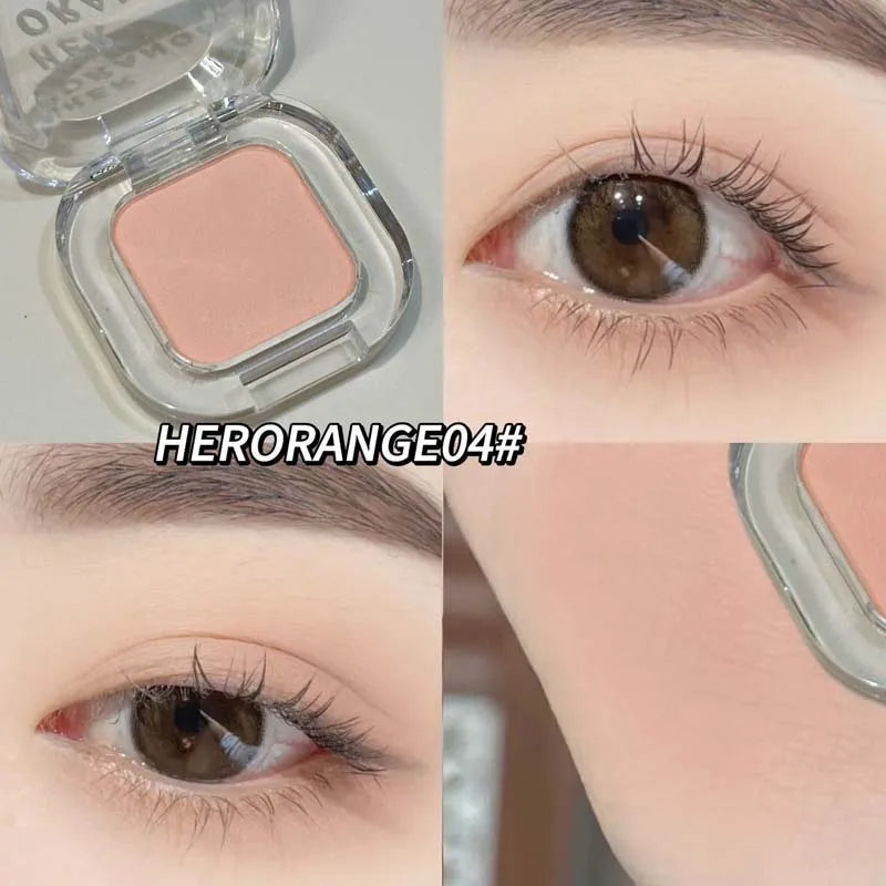 Monochrome Red Brown Aegyo-sal Makeup Eyeshadow Powder Palette Silky Matte Chocolate Contour Lying Silkworm Eyeliner Waterproof