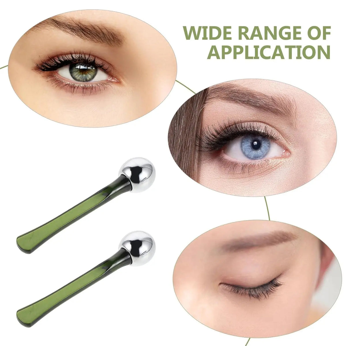 1pc Anti Wrinkle Facial Spoon Gold Alloy Face Thin Skin Care Tool Eye Roller Massage Stick Eye Cream Applicator Cosmetic Spatula