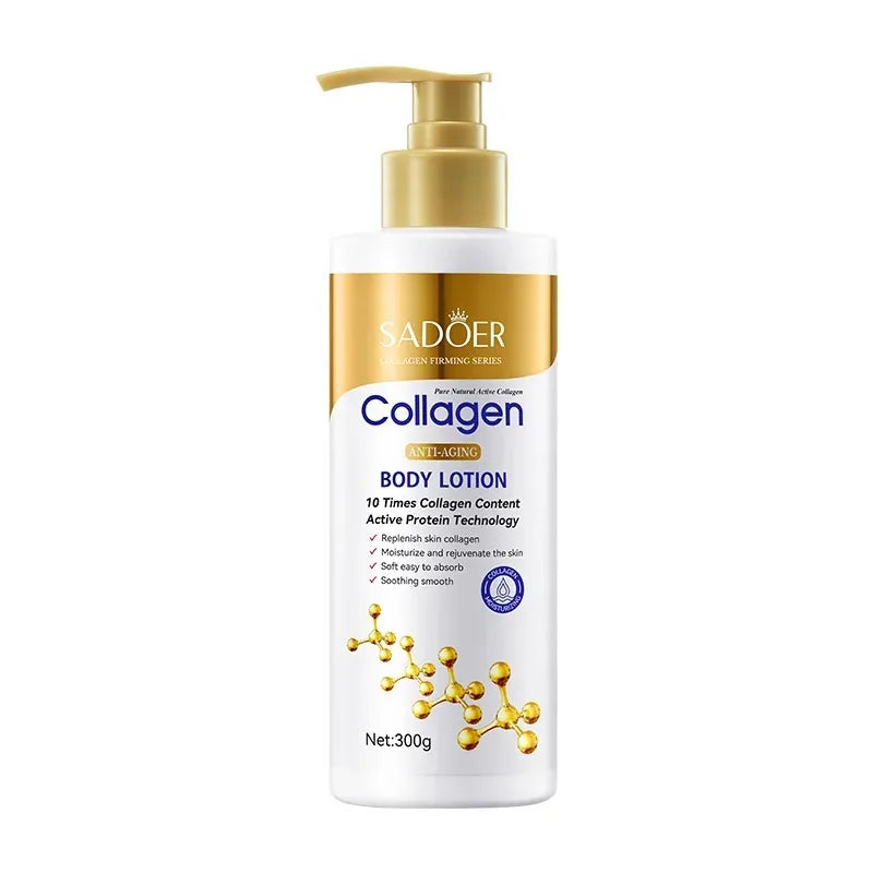 300g SADOER Collagen Body Lotion Skin Care Moisturizing Hydrating Refreshing Body Care Moisturizing Skincare for Women Lotion