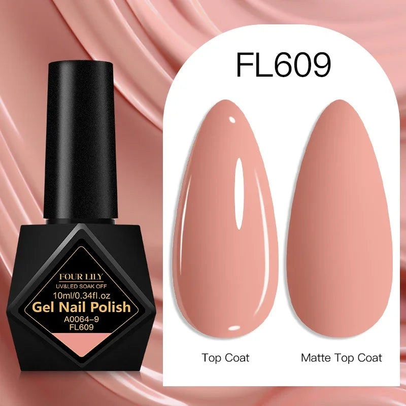 10ml Gel Nail Polish 162 Colors Nail Supplies Vernis Semi Permanent Nail Art Manicure Soak Off LED UV Gel Nail Varnishes Summer
