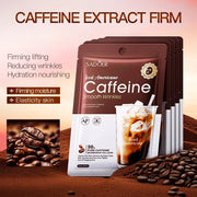 SADOER Caffeine Face Mask Anti Wrinkles Moisturizing Hydrating Anti-aging Facial Masks Face Sheet Mask Skin Care Products