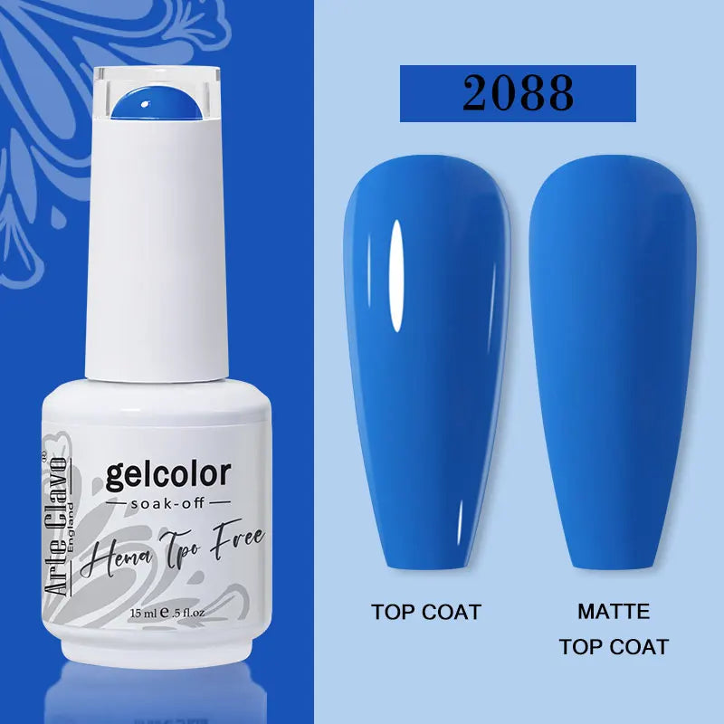 Arte Clavo 116Colors Gel Nail Polish 15ml Colorful Gel Semi Permanent Soak Off UV Gel Nail Art DIY Design Varnishe Nail Supplies