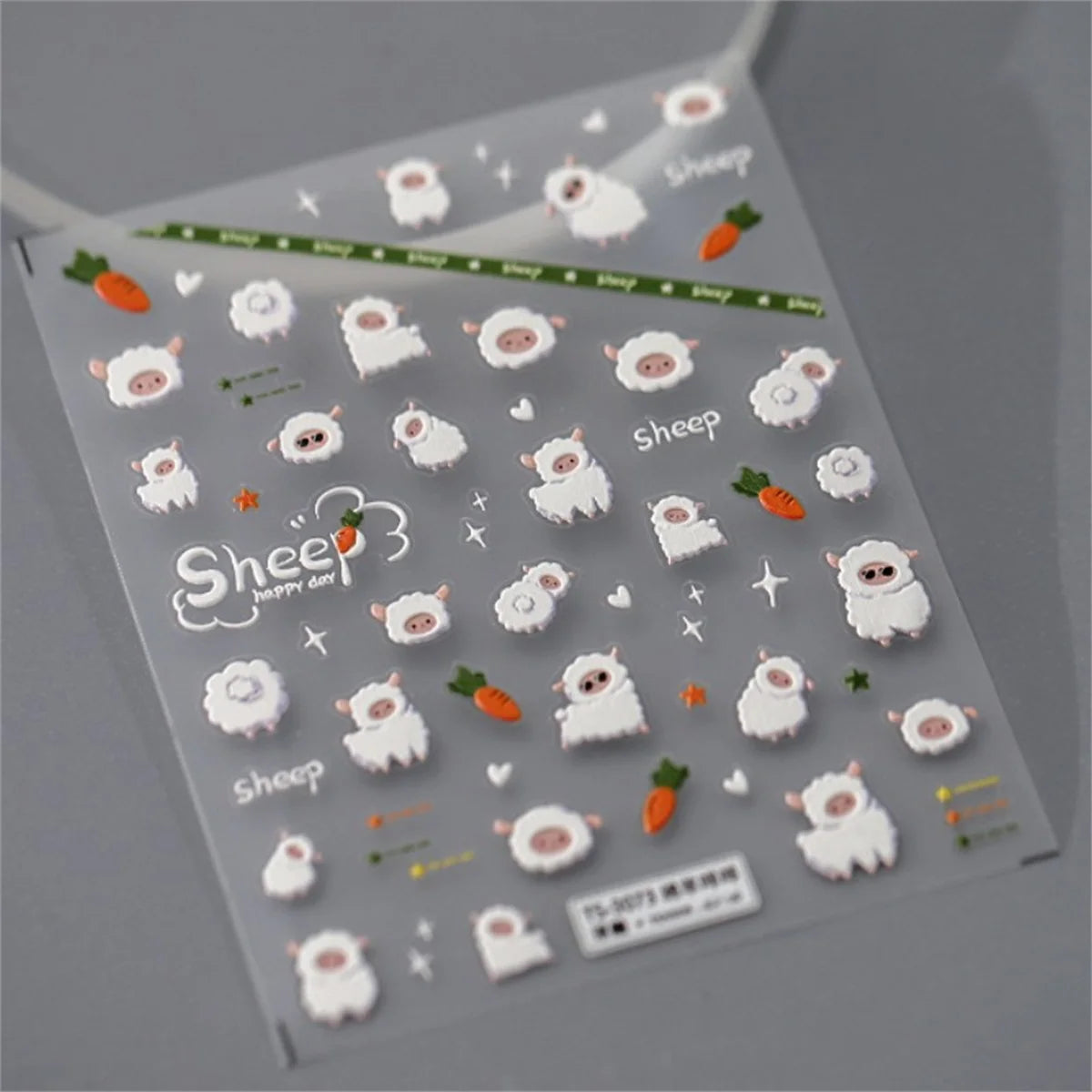 1pcs 5D Japanese Kawaii Nail Art Stickers Cute Rabbit Dog Slider Nail Decorations Decals Self-Adhesive Manicure Accessories DIY