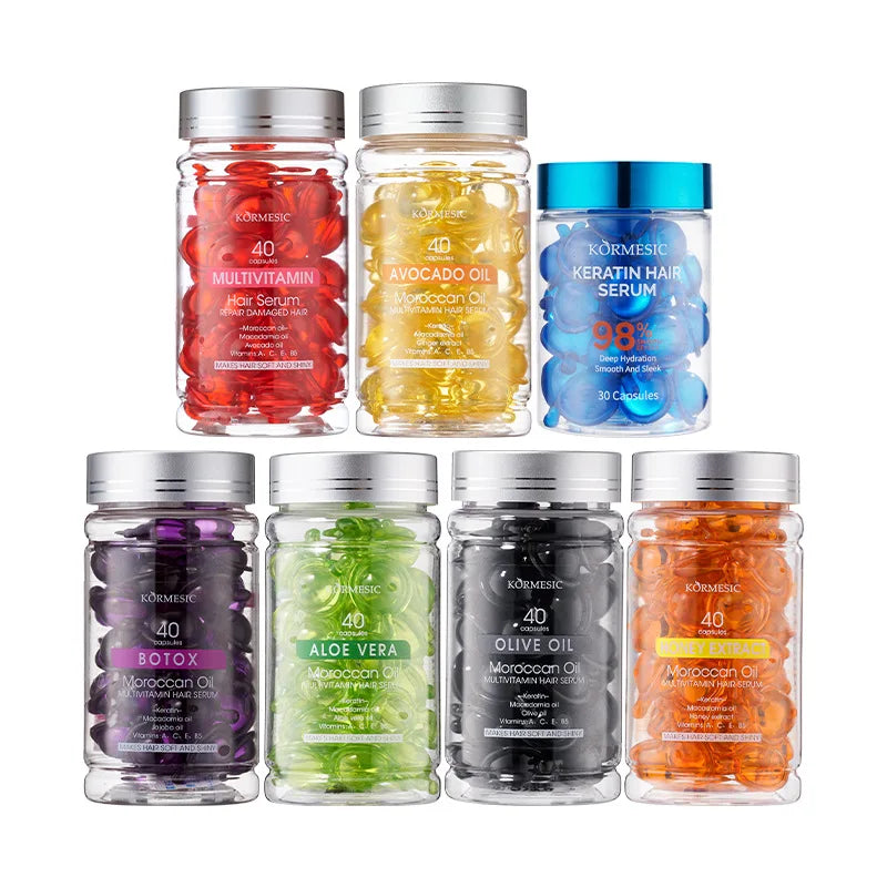 Best-Selling Multi-Vitamin Hair Care Essential Oil with Long-Lasting Fragrance and Smooth Texture Kormesic Hair Serum