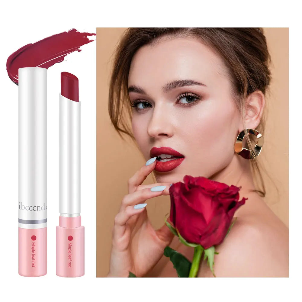 Lakerain 4 Colors Cigarette Lipsticks Velvet Matte Waterproof Long-lasting Lip Non-Stick Cup Cigarette Lipstick Makeup For Women